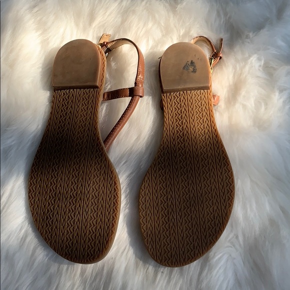 MK brown leather with Gold hardware size 5-5.5 - Picture 3 of 4